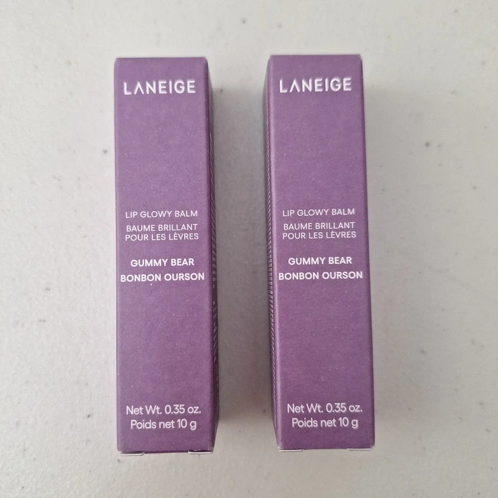 2 NEW Authentic LANEIGE Lip Glowy Balm 